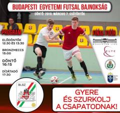 Március 7-én lesz a Budapesti Egyetemi Futsal négyes döntője