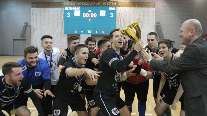 A Ludovika Arénában az ELTE-BEAC lett a Budapesti Egyetemi Futsal Bajnokság győztese