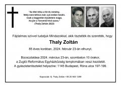 Thaly Zoltán búcsúztatása