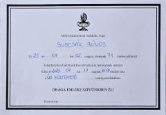 Július 17-én búcsúzunk Suscsák Jánostól