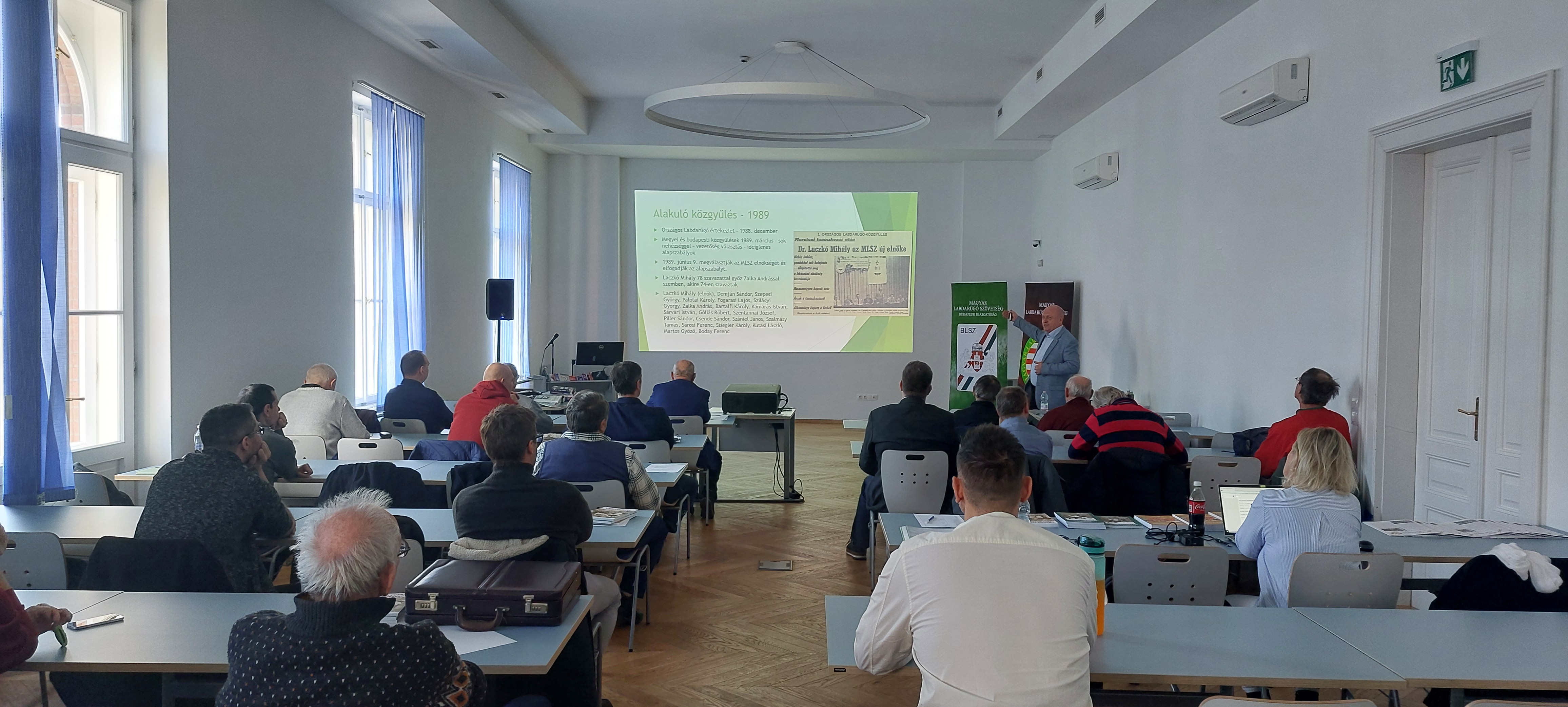 A magyar futball a XX. század utolsó évtizedeiben címmel tartott konferenciát az MLSZ Budapesti Igazgatóság